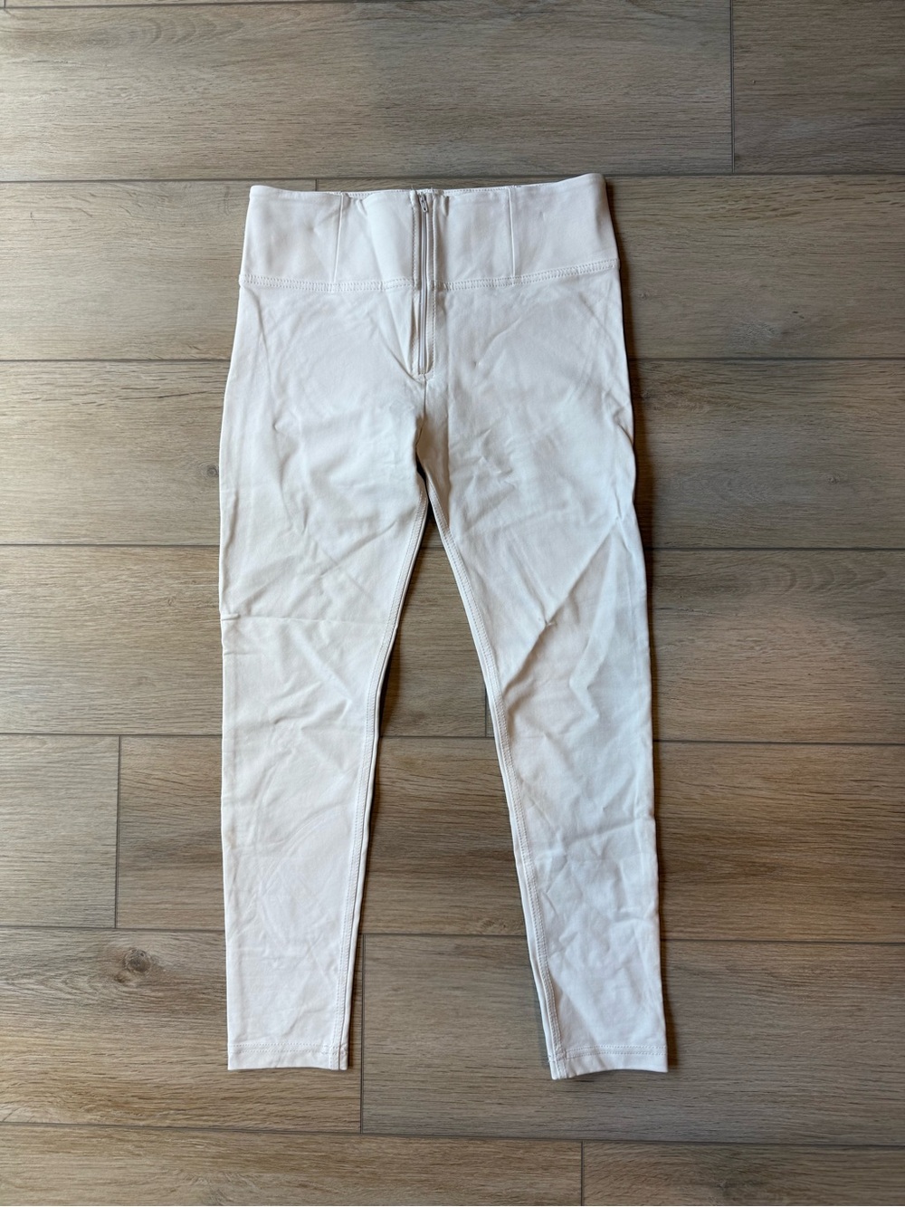 Freddy White High-Waist Faux Leather Leggings